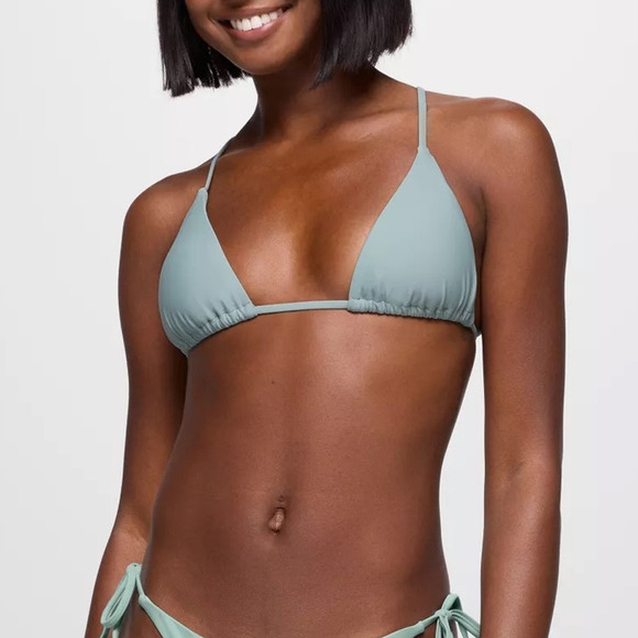 Prana Hana Highway Triangle Swim Top Women's Small Saltwater Bikini Crisscross - Picture 1 of 5